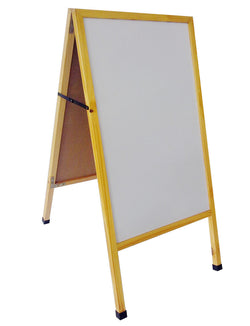 A Frame Double Sided White Menu Board Dry Eraser 19X37X28”10235 White