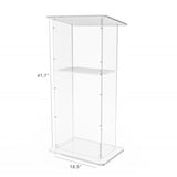 Clear Acrylic Lucite Podium Pulpit Lectern 43" Tall 102703