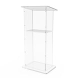 Clear Acrylic Lucite Podium Pulpit Lectern 43" Tall 102703