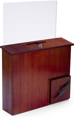 15"W x 13"H x 3.7"D,Suggestion box,Donation box,mail box,with clear acrylic sign holder 102704 RM