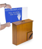 15"W x 13"H x 3.7"D,Suggestion box,Donation box,mail box,with clear acrylic sign holder 102705 MO