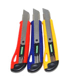 PLASTIC UTILITY KNIFE BOX CUTTER PLASTIC SAFETY CUTTER 102718 3PK