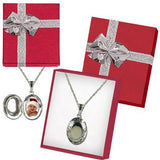 Forever Silver Plated Oval Shaped Locket On An 18" Chain102750