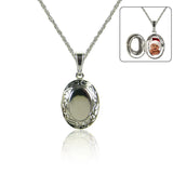 Forever Silver Plated Oval Shaped Locket On An 18" Chain102750