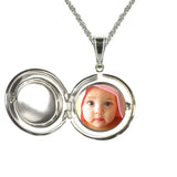 Forever Silver Plated Round Shaped Locket On An 18" Chain102751