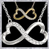 N747 Forever Silver Crystal Infinity Heart Pendant In A Box102783