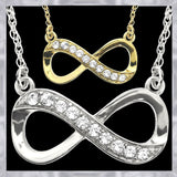 N746 Forever Silver Crystal Infinity Pendant In A Box102785