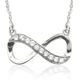 N746 Forever Silver Crystal Infinity Pendant In A Box102785