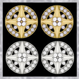 E247 Forever Gold Or Silver Plated Ring With Star Earrings102803-Gold