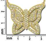 N905 Forever Gold Plated Crystal Butterfly Pendant102818-Gold