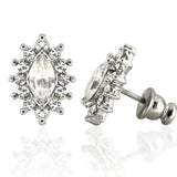 E148 Forever Silver Plated Marquis Earrings102820-Silver