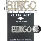P603 Forever Silver Swarovski Crystal "Bingo" Pin102832-Silver