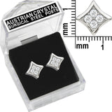 E105 Forever Gold Crystal Sm Curved Sq Earrings102835-Gold
