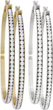 E341 55mm Forever Gold Swarovski Crystal Hoops102845-Gold