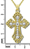 N853 Forever Gold Swarovski Crystal Cross Pendant102849-Gold