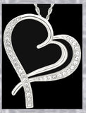 N862 Forever Silver Crystal Swirling Heart Pendant102850-Silver