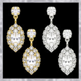 E264 Forever Gold Plated Marquis Dangle Earrings102861-Gold