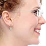 E264 Forever Gold Plated Marquis Dangle Earrings102861-Gold