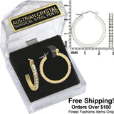 E224 Forever Silver Plated Large Full Hoop Earrings102864-Silver