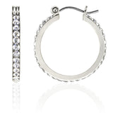 E224 Forever Silver Plated Large Full Hoop Earrings102864-Silver