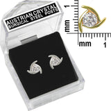 E142G Forever Gold Plated Crystal Galaxy Stud Earrings102881