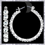E249S Forever Gold Aust Crystal Spiral Full Hoop Earrings102934