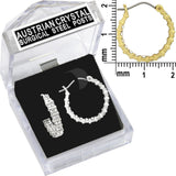 E253G Forever Gold Crystal Double Full Hoop Earrings102939