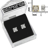 E198G Forever Gold Austrian Crystal Cluster Cube Earrings102951