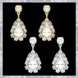 E271G Forever Gold Aust Crystal Tear Drop Dangle Earrings102954