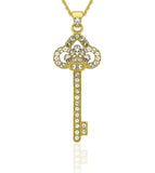 N875OG Forever Gold Aust Crystal Cluster Tiff Key Necklace102967