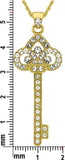 N875OS Forever Silver Austrian Crystal Cluster Tiff Key Neck102968