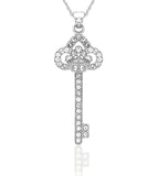 N875OS Forever Silver Austrian Crystal Cluster Tiff Key Neck102968