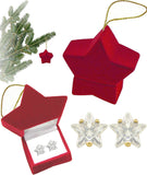 E060 6mm Star Shaped C.Z. Stud Earrings In A Star Box102994 Gold