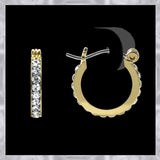 E221 Forever Gold Plated Small Full Hoop Earrings102997 Gold