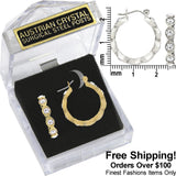 E232 Forever Silver Navette Link Full Hoop Earrings102999 Silver