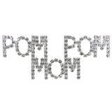 P697 Forever Silver Swarovski Crystal "Pom Pom Mom" Pin103026