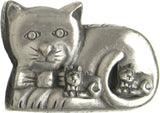 Pewter Cat Jewelry Box * Pin, Earrings & Necklace Combo103029