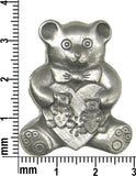 Pewter Bear Jewelry Box * Pin, Earrings & Necklace Combo103030