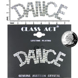 P656 Forever Silver Swarovski Crystal "DANCE" Pin103038