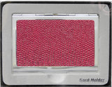 CH5657L Red Business Card Case In Red Lizard Leather Finish103043