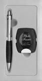 S4387 Silver & Leather Photo Frame Money Clip & Pen Set103056