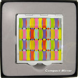 S5346-16 Compact Mirror In Modern Print With Double Mirror103075