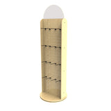 Display, Wood Pegboard Spinner Rack for Retail Accessories with Hooks 10308 2