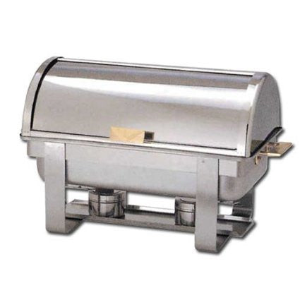 8 Qt Full Size, Roll Top, Gold Accent Chafer 103332