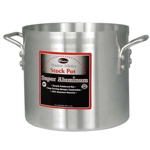 Aluminum Stock Pot 10 Qt, 4.0 MM, 9.5" x 8.5" (Dia x Depth) 103388