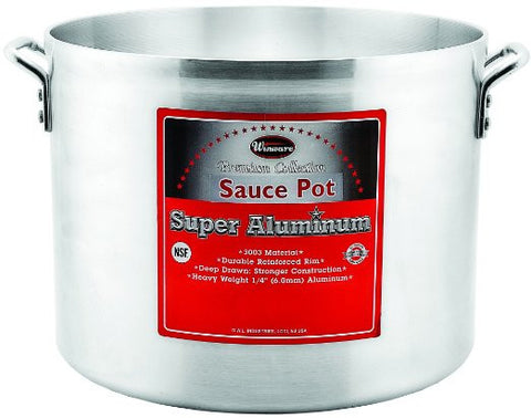 20 Qt Aluminum Sauce Pot, 13.8" x 9" (Dia x Depth) 103427