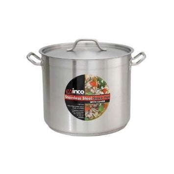 S/S Stock Pot 12 Qt w/ Cover, 11"x 7 1/8" (Dia x Depth) 103485