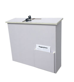 White Wood Collection Box Suggestion Box Donation Charity Box Fundraising Box