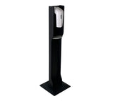 Mallet Gel Hand Sanitizer Dispenser on Elegant Wooden Floor Stand Drip Catcher