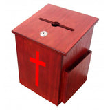 Church Collection Fundraising Box Suggestion Box Donation Charity Box With Red Cross Christian 1040S+16053